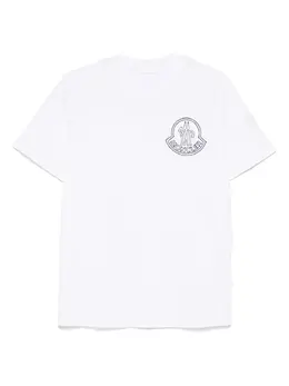 Moncler: Футболка с принтом 