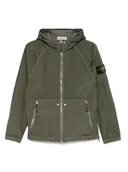 Stone Island: Зелёная куртка  Compass