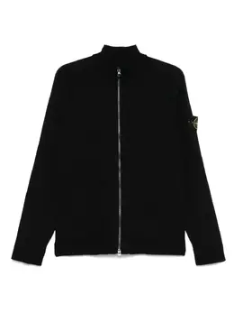 Stone Island: Чёрный кардиган  Compass