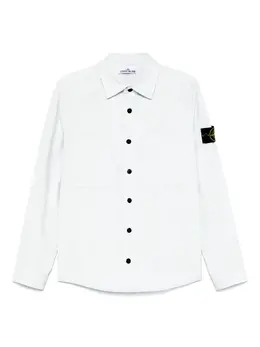 Stone Island: Голубая рубашка  Compass