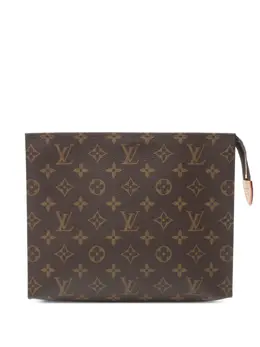 Louis Vuitton Pre-Owned: Коричневый клатч 