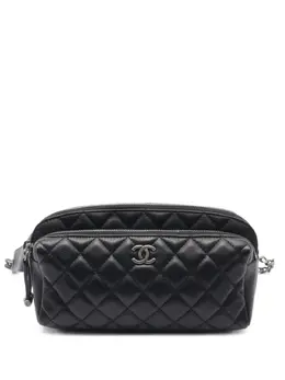 CHANEL Pre-Owned: Чёрная поясная сумка 