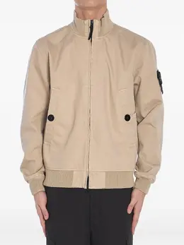 Stone Island: Бежевая куртка  Compass