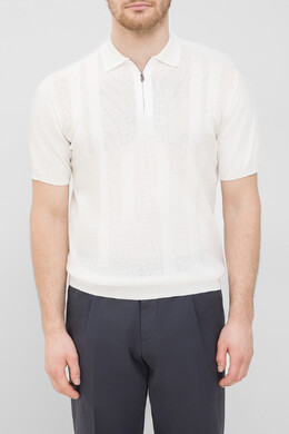 Corneliani: Белое поло 