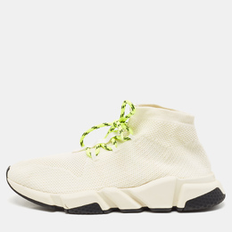 Balenciaga: Белые кроссовки  Speed Trainer