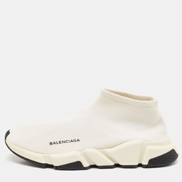 Balenciaga: Белые кроссовки  Speed Trainer