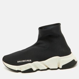 Balenciaga: Чёрные кроссовки  Speed Trainer