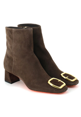 Santoni: Коричневые ботинки 