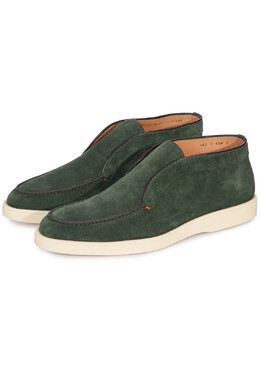 Santoni: Зелёные ботинки 