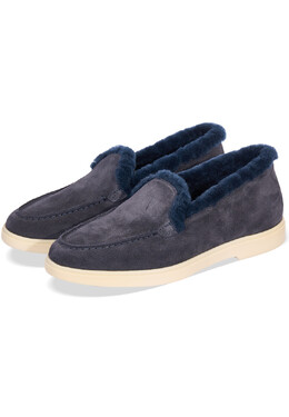 Santoni: Синие лоферы 
