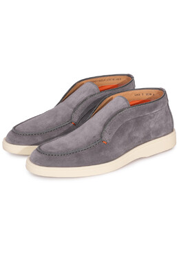 Santoni: Серые ботинки 