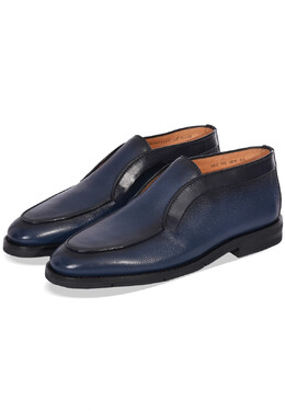 Santoni: Голубые туфли 