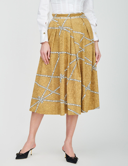 ELISABETTA FRANCHI: Бежевая юбка 