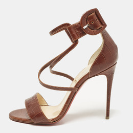 Christian Louboutin: Коричневые сандалии 