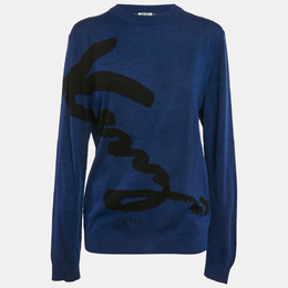 Kenzo: Голубой свитер 