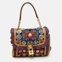Dolce & Gabbana: Многоцветная сумка на руку 