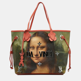Louis Vuitton: Розовая сумка-шоппер  Neverfull MM
