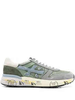 Premiata: Зелёные кроссовки  Mick