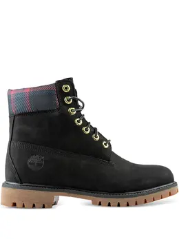 Timberland: Чёрные ботинки 