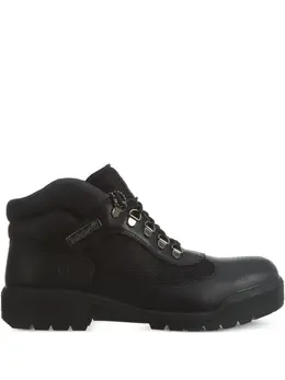Timberland: Чёрные ботинки 