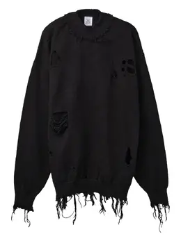 VETEMENTS: Чёрный свитер 