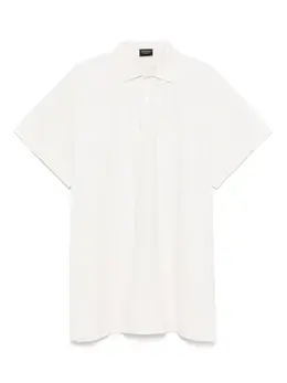 Balenciaga: Белое поло 