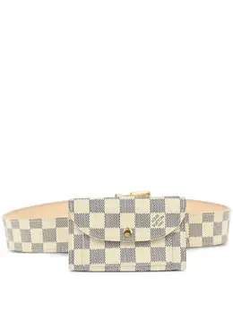 Louis Vuitton Pre-Owned: Белая поясная сумка 