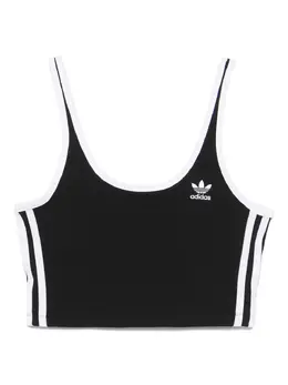 adidas: Чёрный бюстгальтер  Adicolor