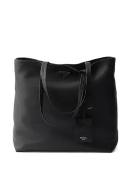 Prada: Чёрная сумка-шоппер 