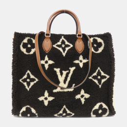 Louis Vuitton: Бежевая сумка-шоппер 