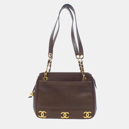 Chanel: Коричневая сумка 