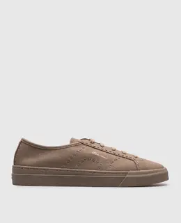 Santoni: Бежеві кеди 
