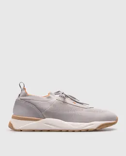 Santoni: Сірі кросівки 