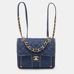 Chanel: Голубой рюкзак 