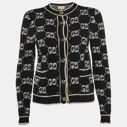 Gucci: Чёрный кардиган  GG