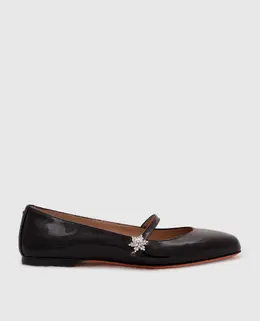 Santoni: Чёрные балетки 