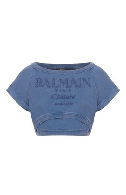 Balmain: Хлопковая футболка 