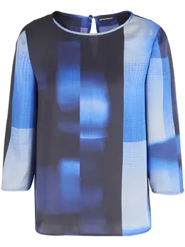Emporio Armani: Блуза с принтом 