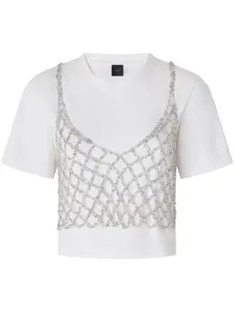 PINKO: Белая футболка 