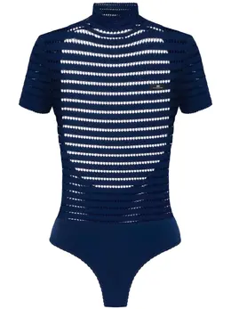 Elisabetta Franchi: Голубой боди 