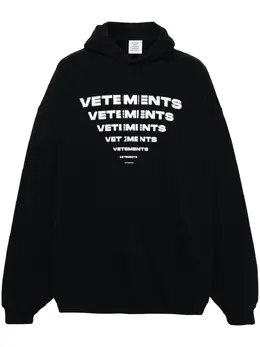 VETEMENTS: Чёрная толстовка 