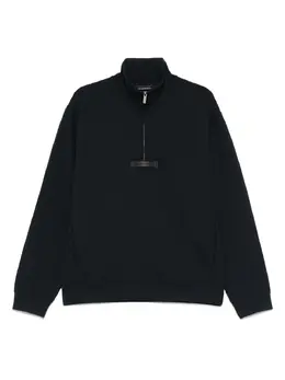 Emporio Armani: Голубой свитшот 