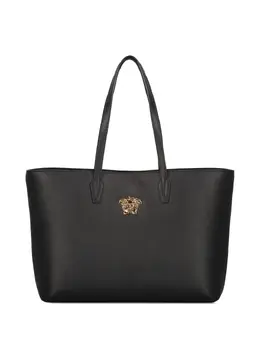 Versace: Чёрная сумка-шоппер  La Medusa
