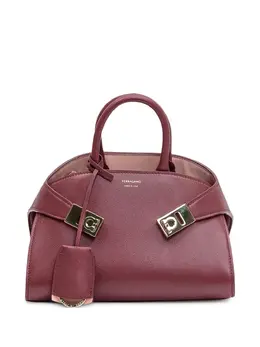 Ferragamo: Красная сумка-шоппер 