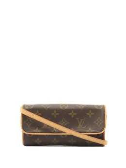 Louis Vuitton Pre-Owned: Коричневая сумка через плечо 