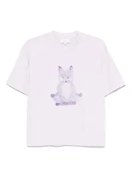 Maison Kitsuné: Светлая футболка 