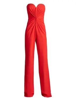 Tadashi Shoji: Красный комбинезон 