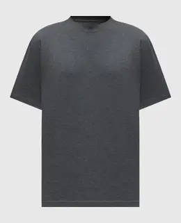 Loro Piana: Сірі футболки 