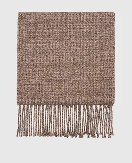 Loro Piana: Коричневый шарф 