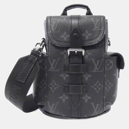 Louis Vuitton: Чёрный рюкзак 